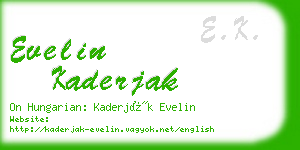 evelin kaderjak business card